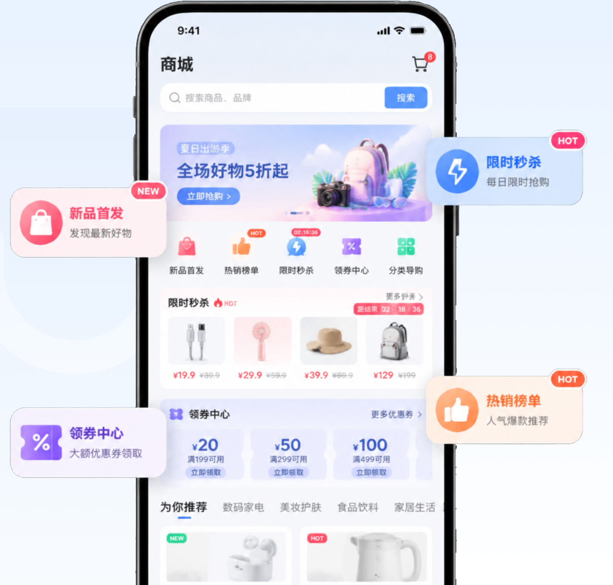 数智电商系统解决方案产品界面